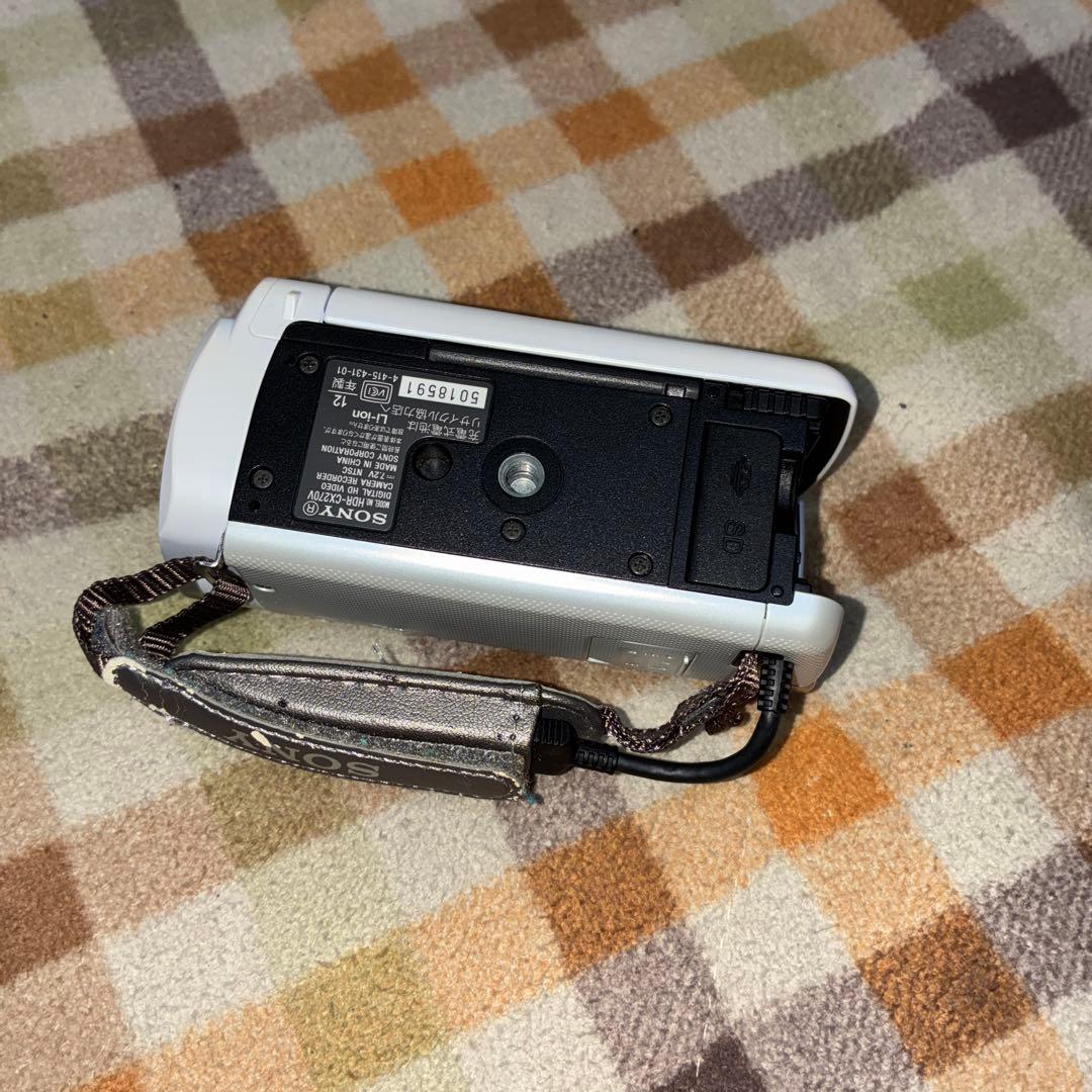 安い！SONY ビデオカメラ HDR-CX270V ホワイト動作okです