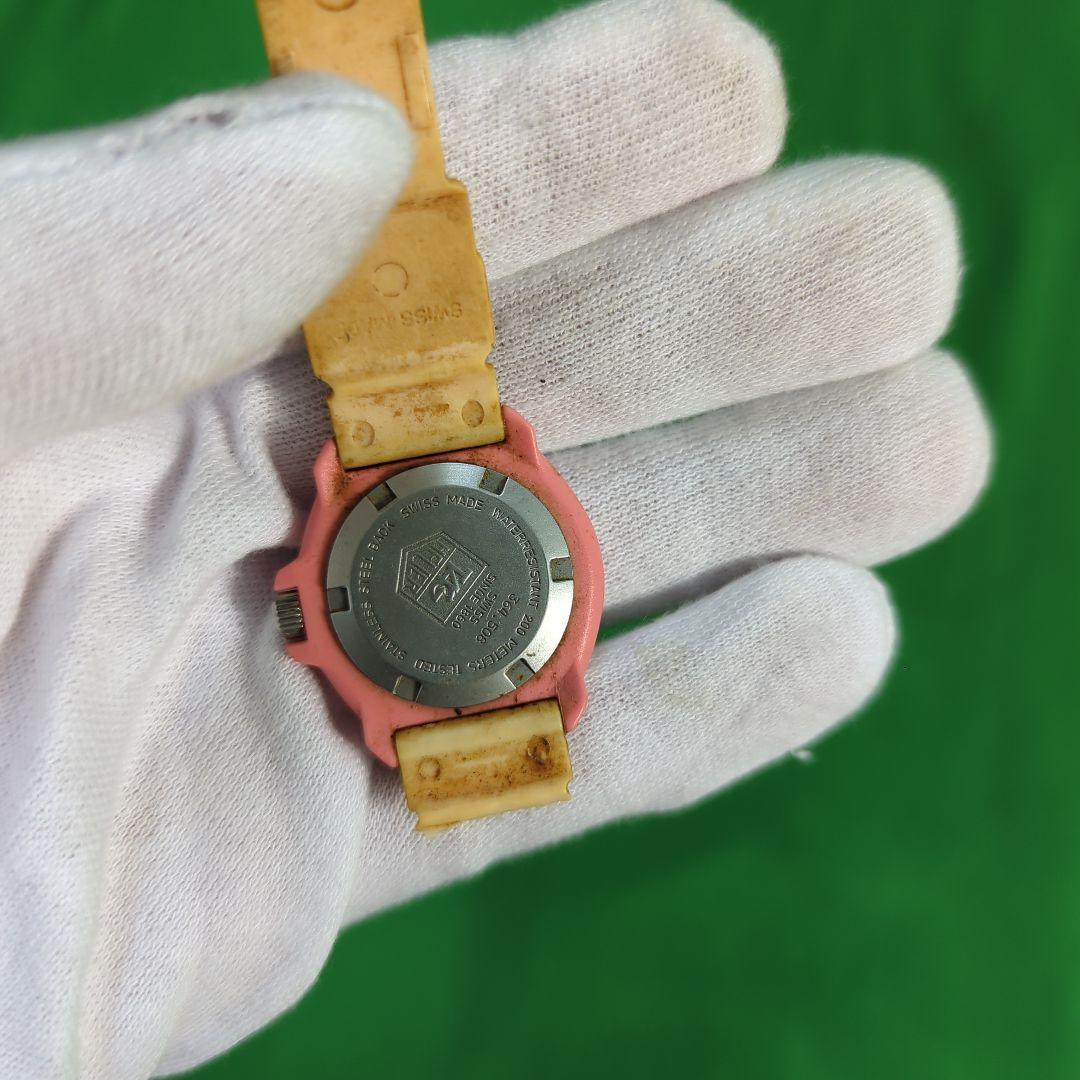 希少 タグホイヤー フォーミュラピンク　グレー　クォーツ汚れ　ジャンク　電池切れ