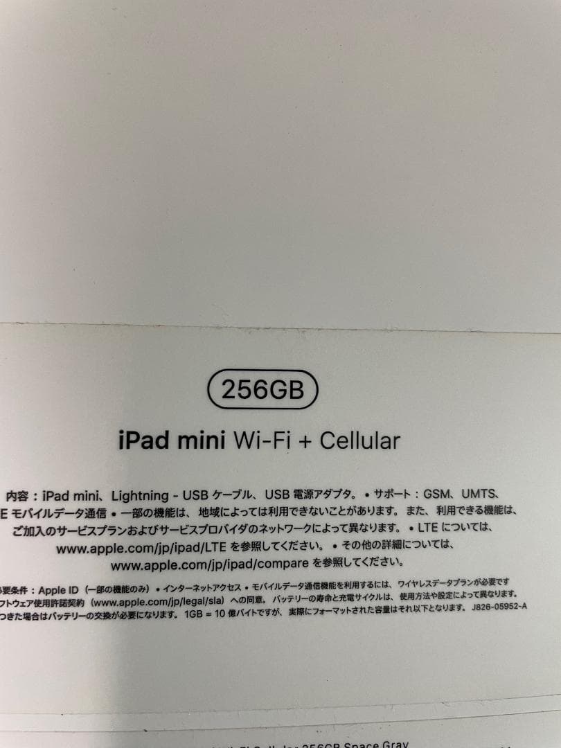 iPad本体 iPad mini Wi-Fi + Cellular 256GB