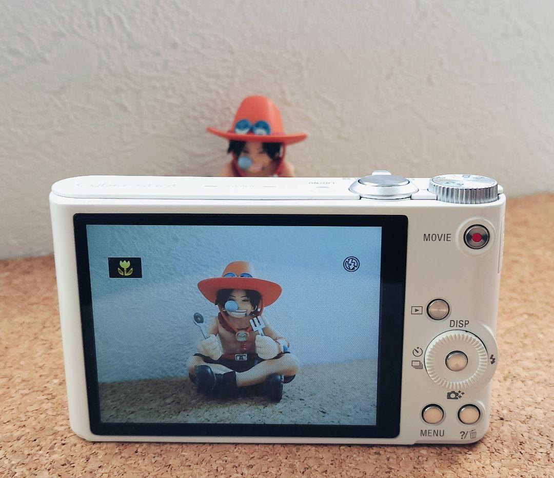 【動作良好】SONY　DSC-WX300　ホワイト　サイバーショット　デジカメ
