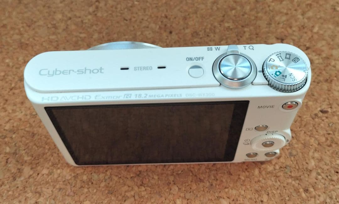 【動作良好】SONY　DSC-WX300　ホワイト　サイバーショット　デジカメ