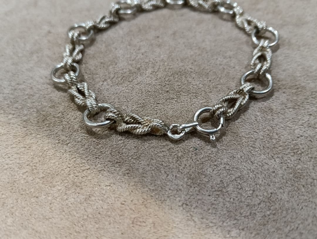 L*A様 エルメス　オーディエンヌ　PMサイズ　シルバー　ブレスレット　ビンテー