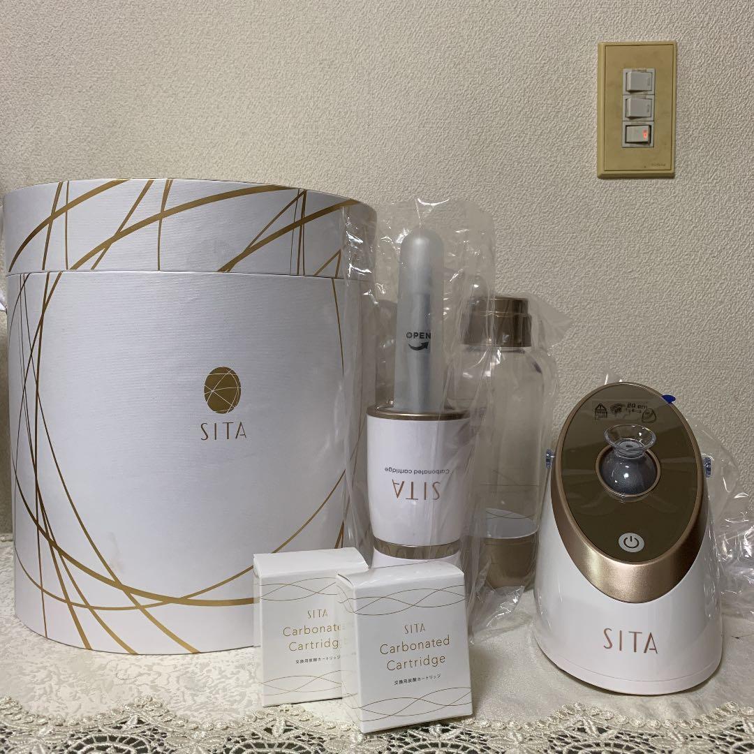 最終お値下げ❣️【新品未使用品】ＳITA炭酸フェイシャルスチーマー