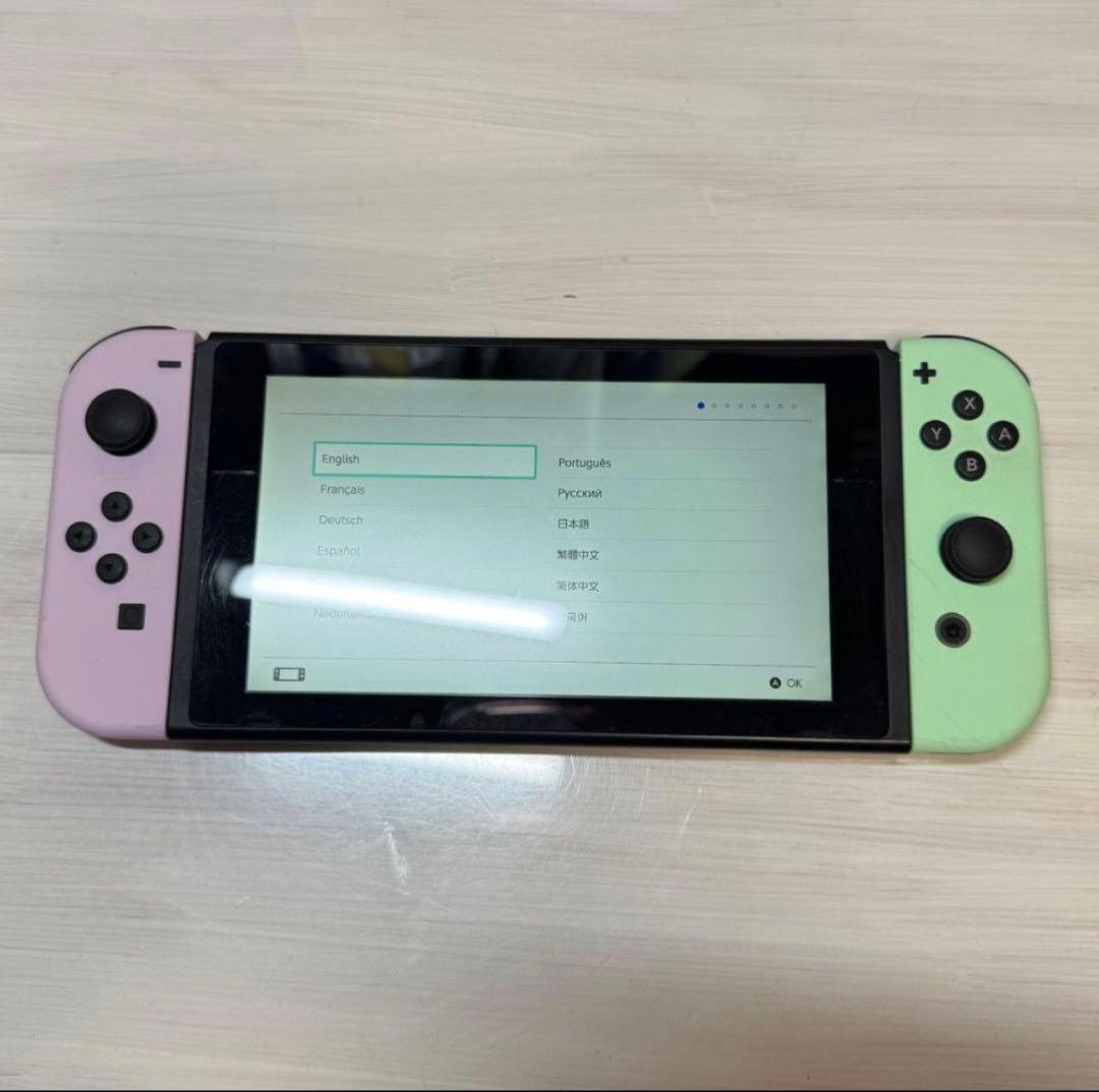 Nintendo Switch 本体 ピンク・ミント 箱付き