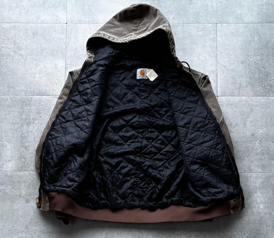 80s 90s USA製　カーハート　アクティブジャケット　JQ282 Lサイズ