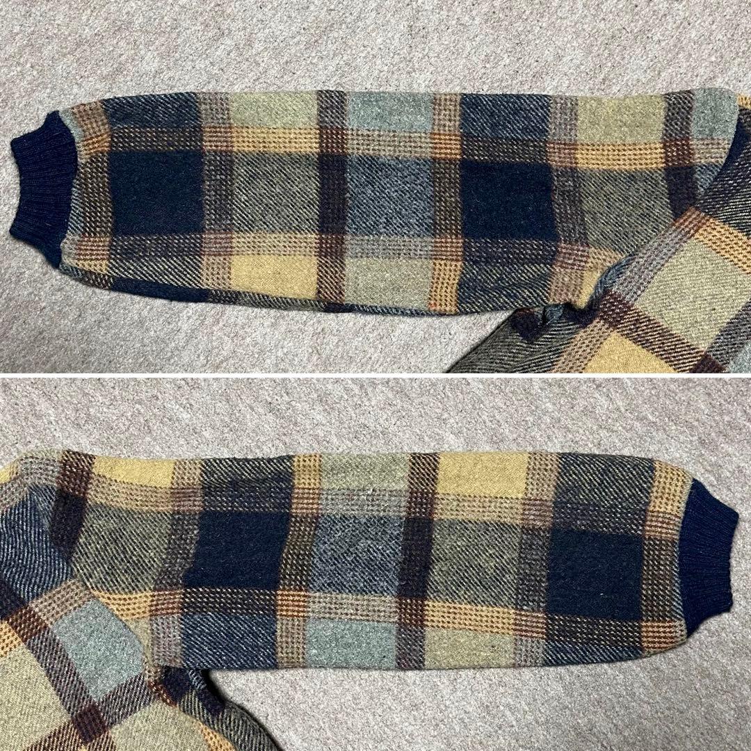 Lee ウールジャケット ジップアップ チェック柄 タロン USA製 70s