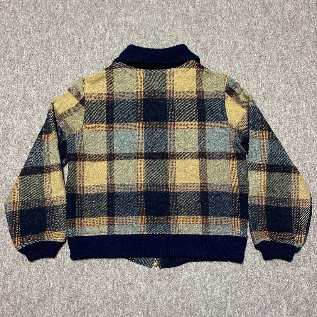 Lee ウールジャケット ジップアップ チェック柄 タロン USA製 70s