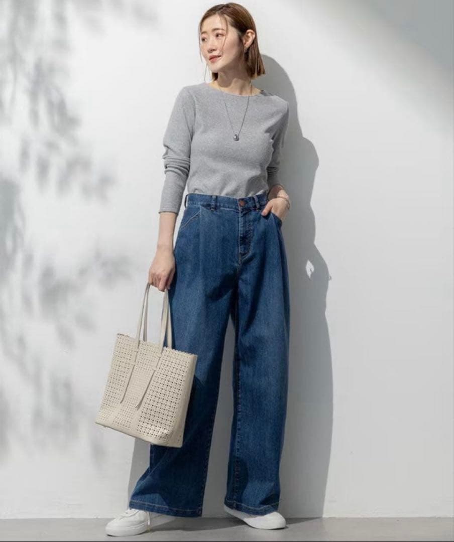 今季❣️23区DENIMワイドパンツ大きいサイズ自由区アンタイトルICB組曲