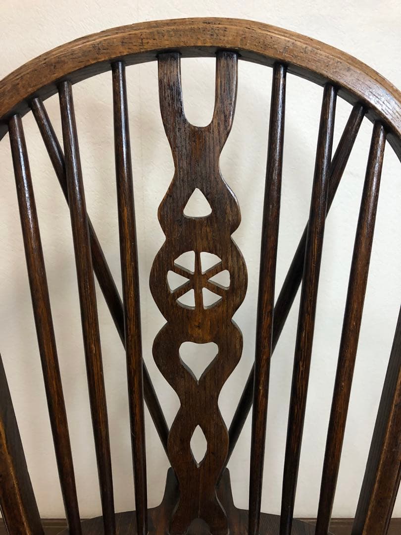 英国製 アンティーク ホイールバックチェア ヴィンテージ チェア ビンテージ