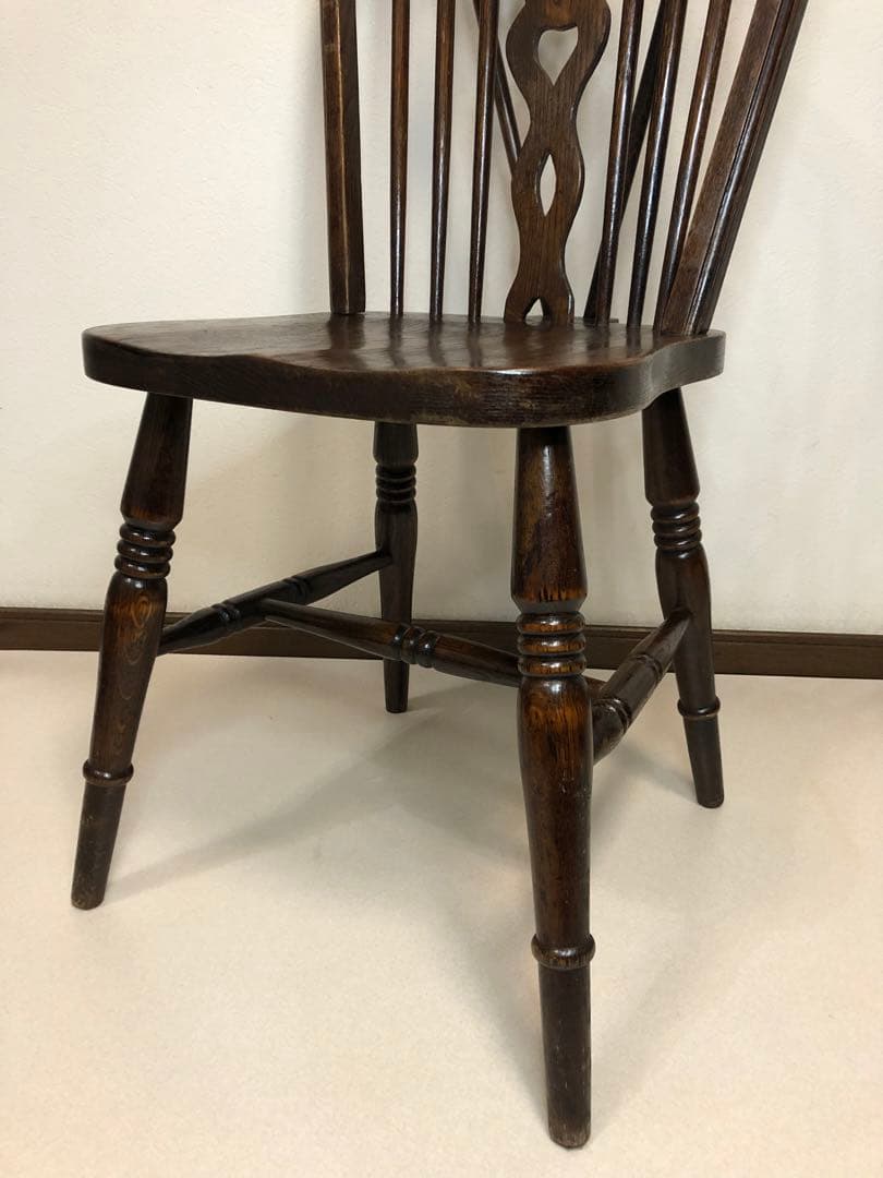 英国製 アンティーク ホイールバックチェア ヴィンテージ チェア ビンテージ