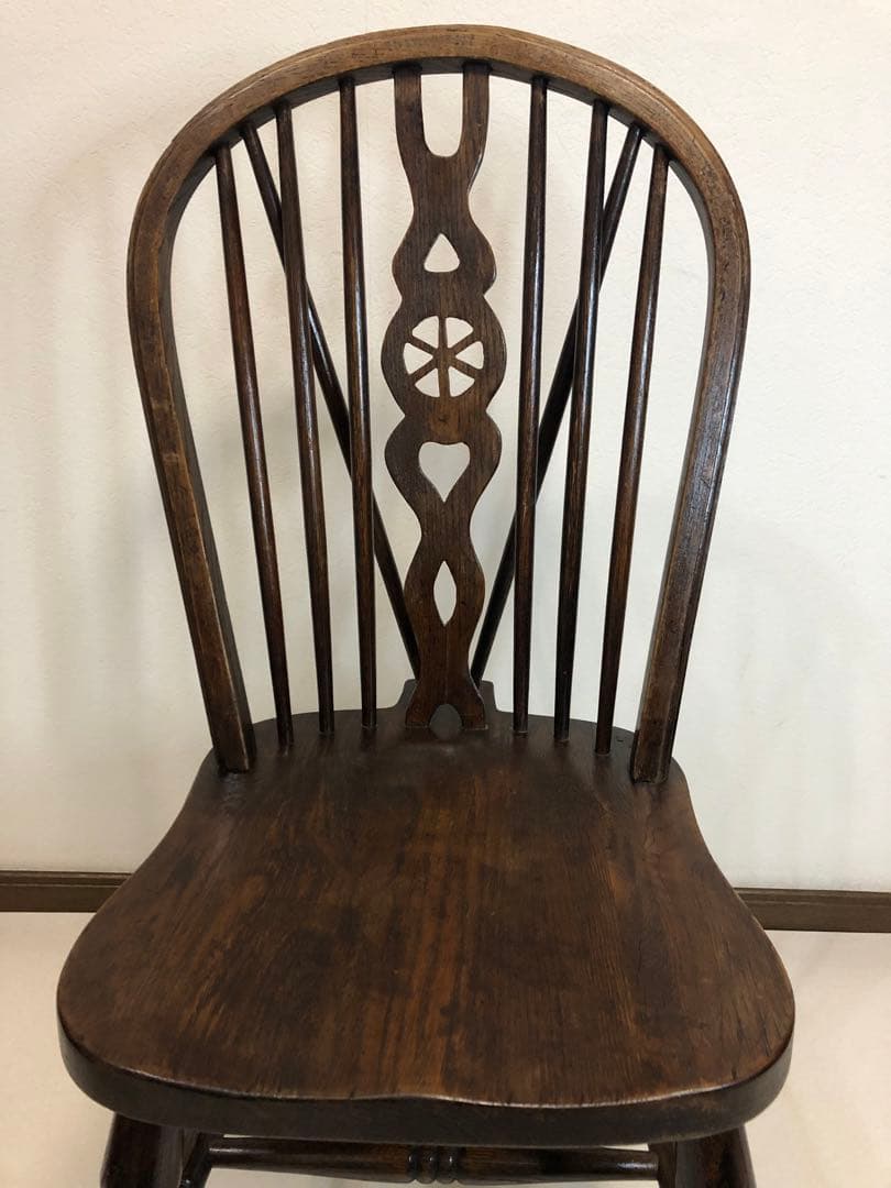 英国製 アンティーク ホイールバックチェア ヴィンテージ チェア ビンテージ