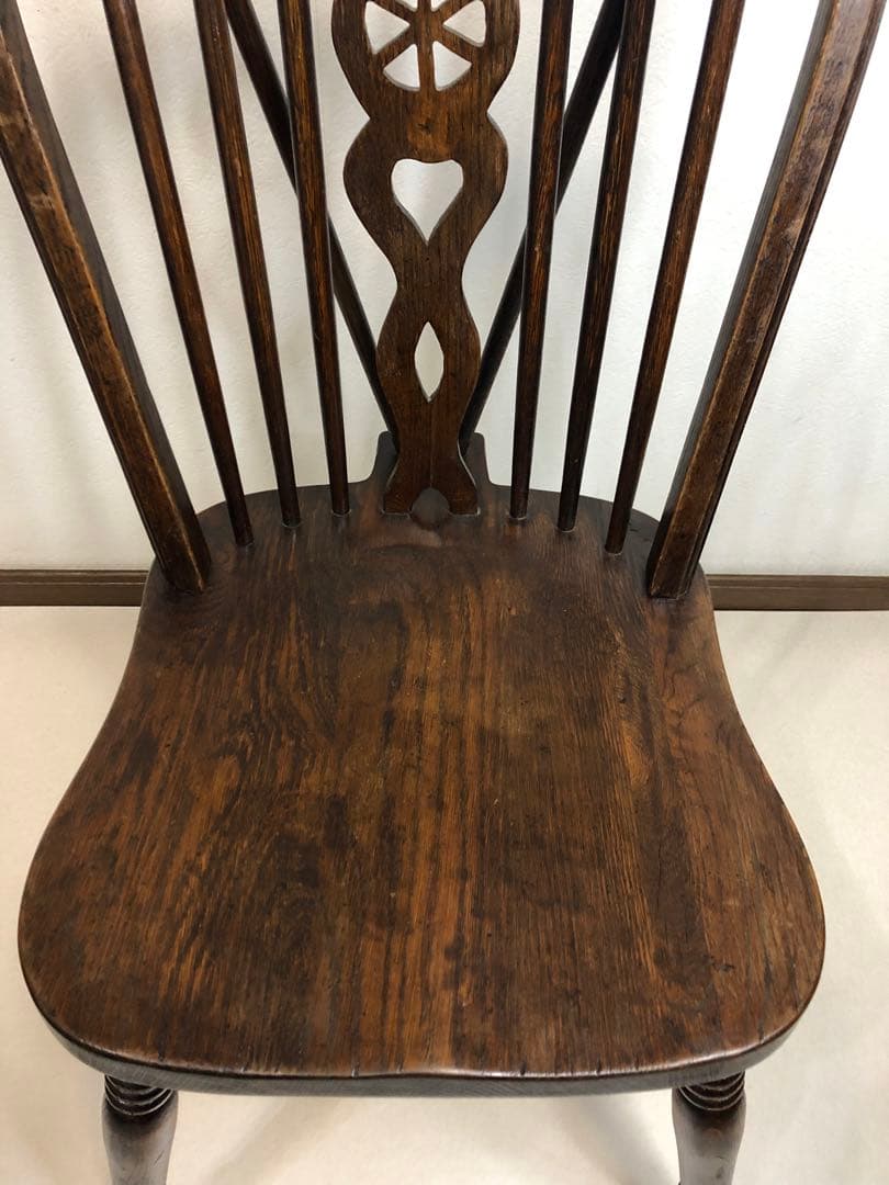 英国製 アンティーク ホイールバックチェア ヴィンテージ チェア ビンテージ