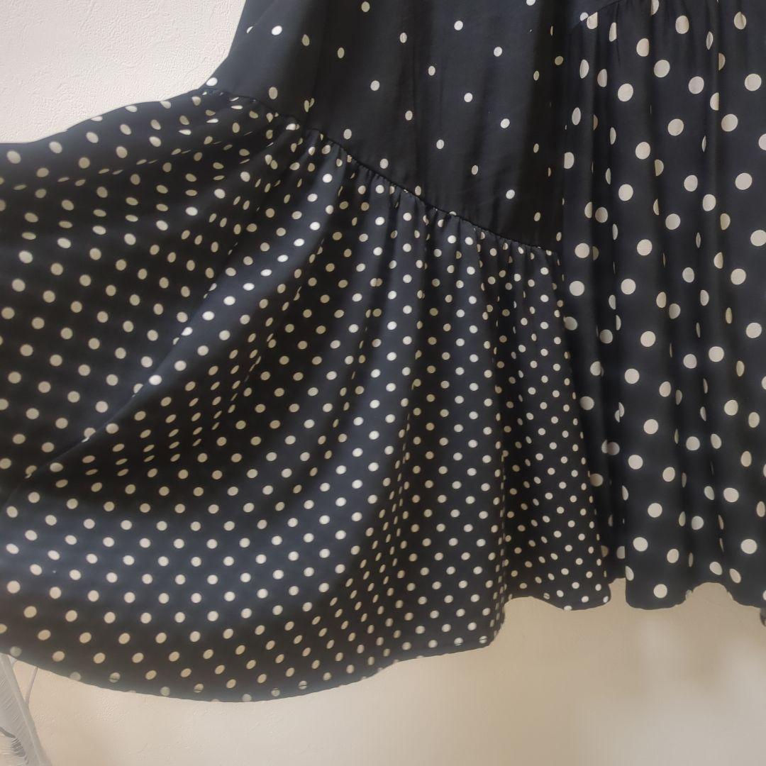 ビアズリー　ドット　フレアスカート　0