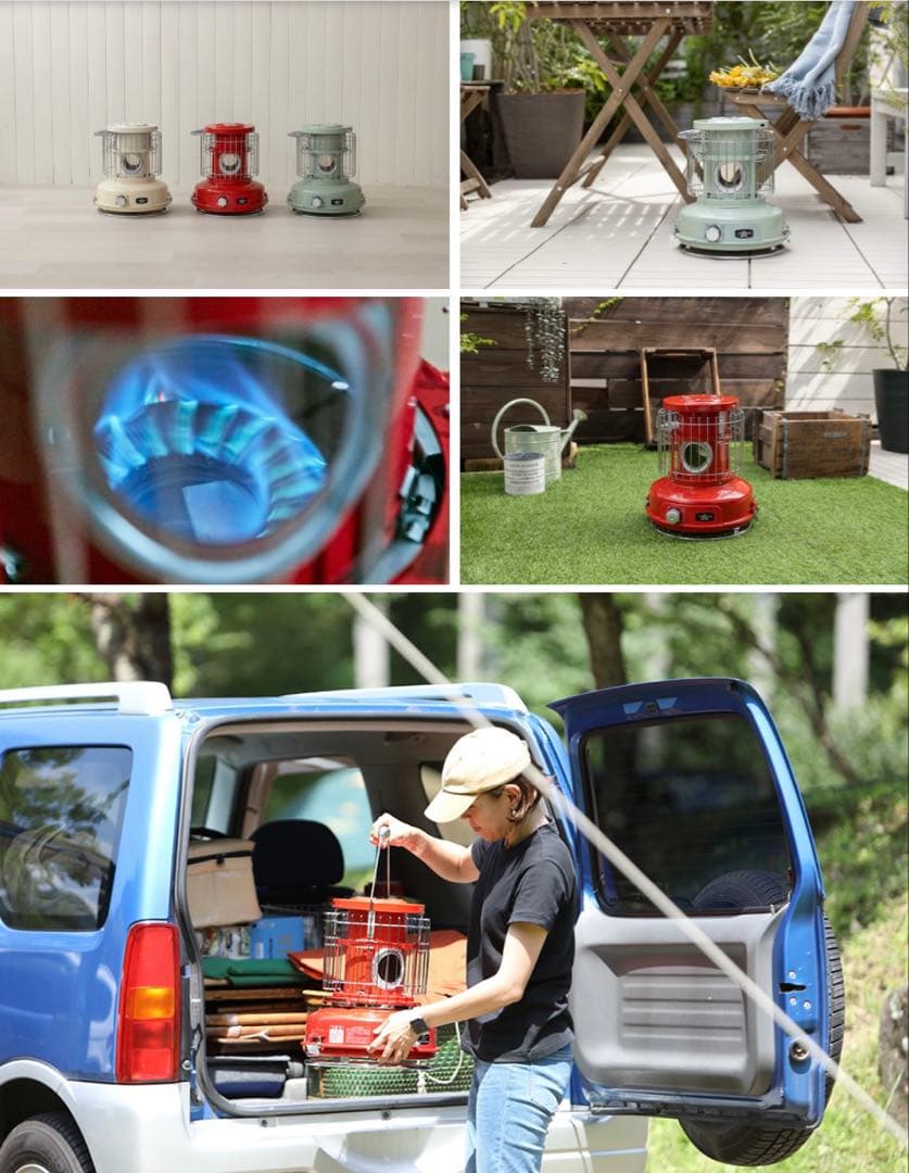 アラジンポータブルガスストーブ＆ストーブファンセット試し使用のみ