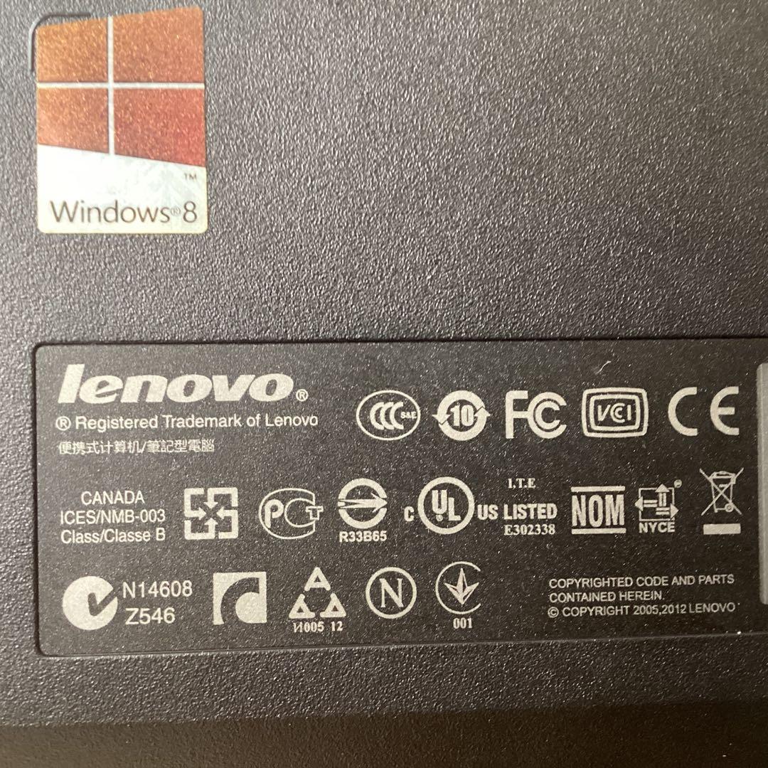 【ジャンク】LenovoノートPC本体ACアダプター付intel約15インチ