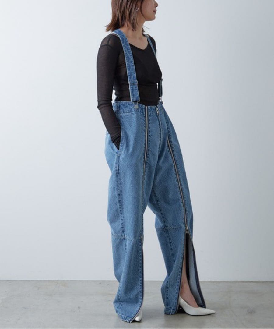 GALLARDA GALANTE 【PEAS】デニムフライトパンツ サスペンダー