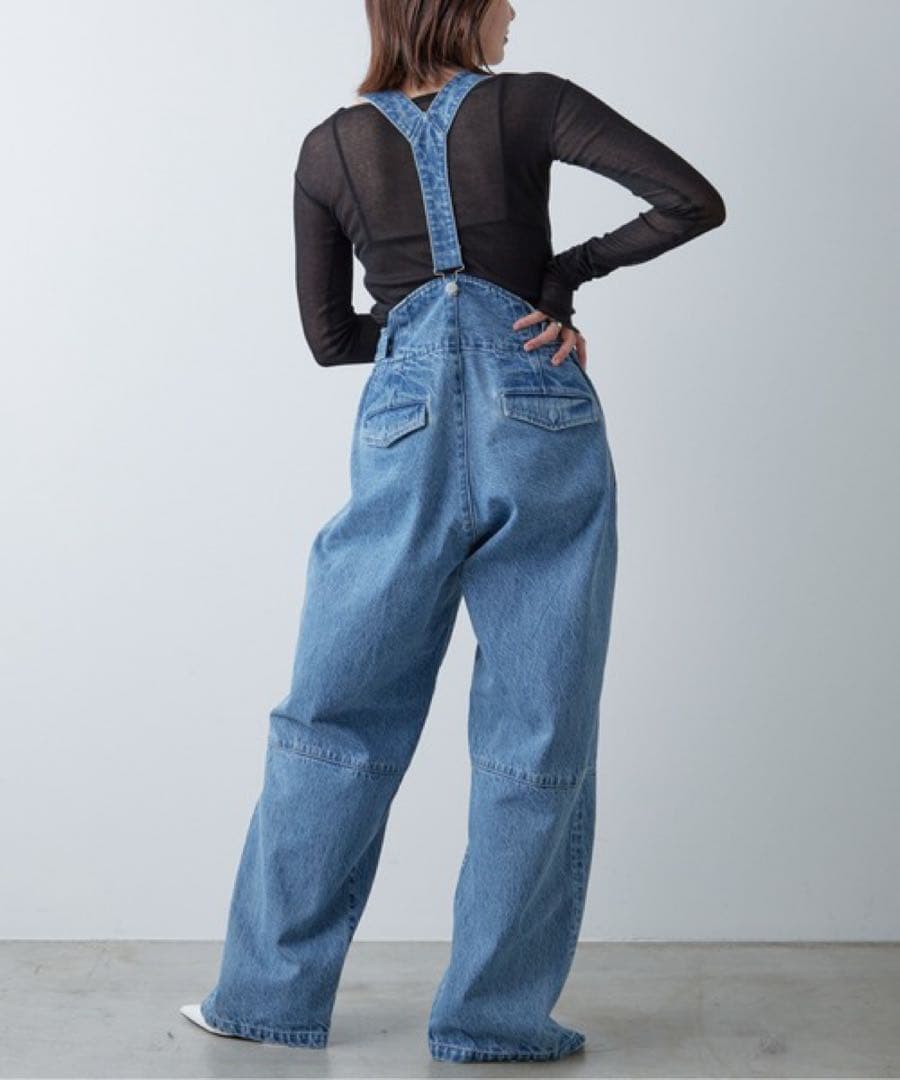 GALLARDA GALANTE 【PEAS】デニムフライトパンツ サスペンダー