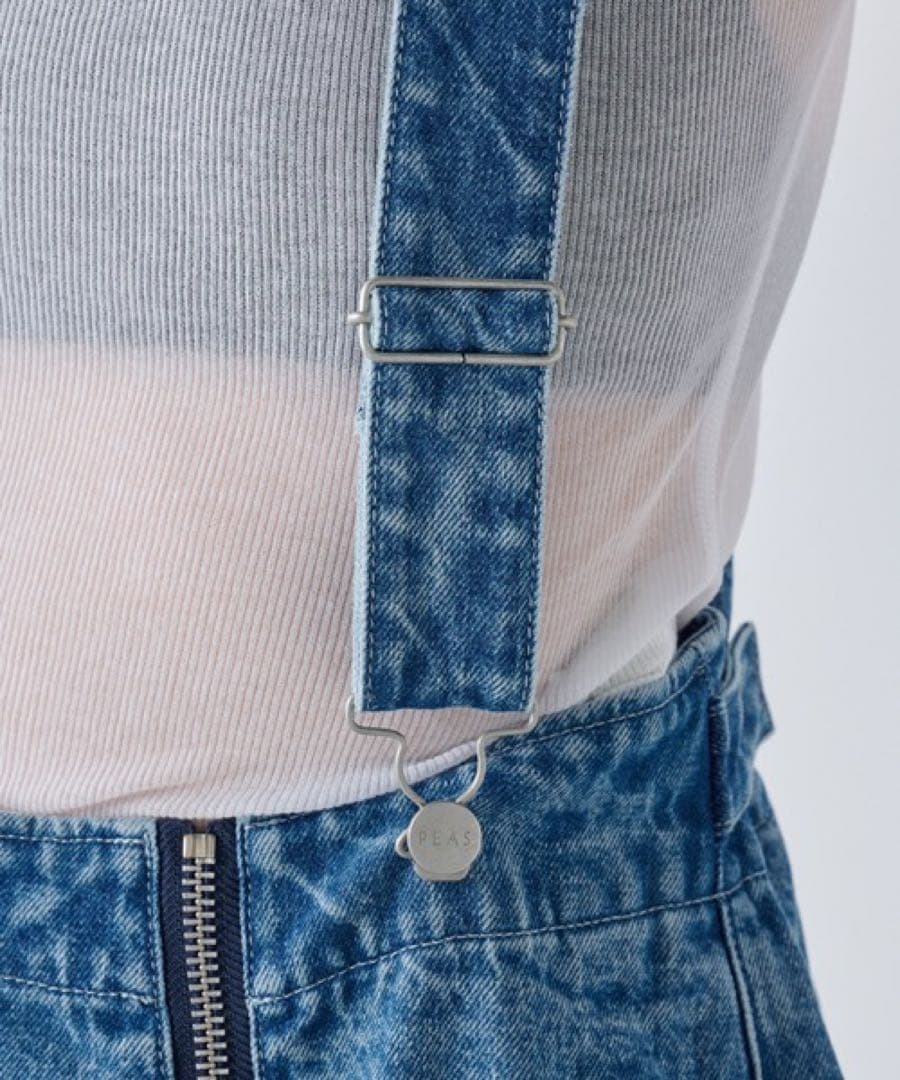 GALLARDA GALANTE 【PEAS】デニムフライトパンツ サスペンダー