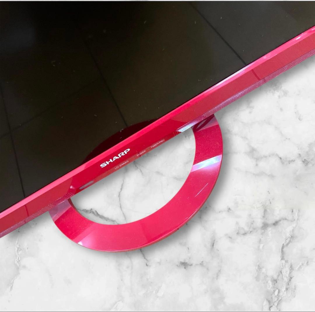 SHARP液晶テレビ レッド2016年製LC-24K30