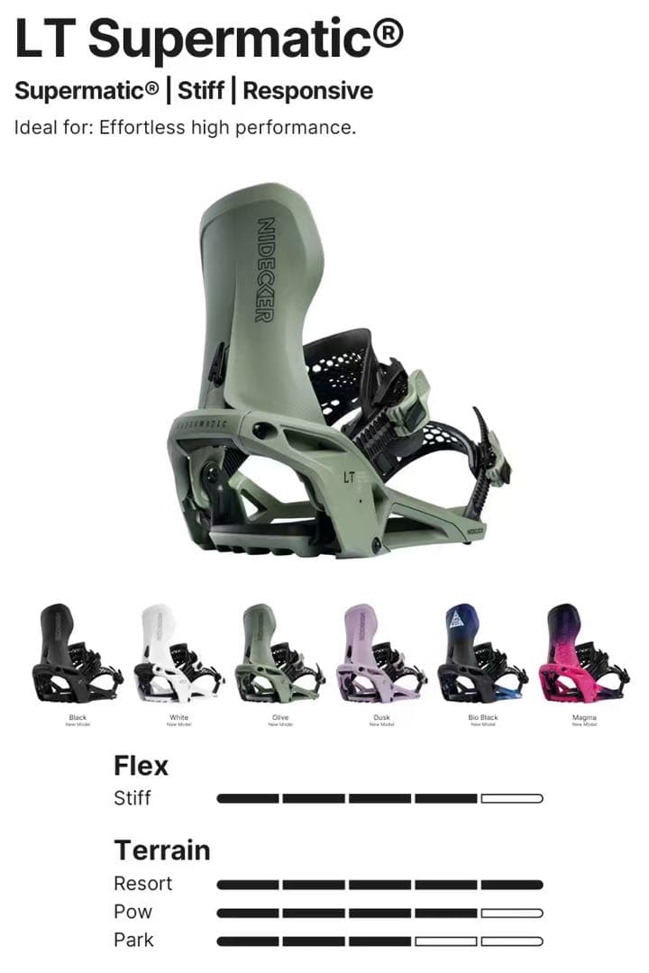 25-26 ナイデッカー LT SUPERMATIC ビンディング