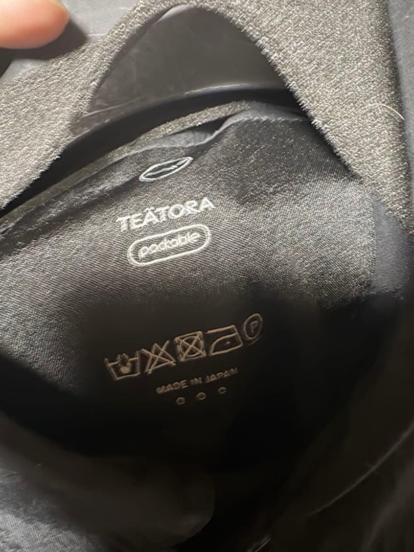 M*O様 美品 TEATORA テアトラ CARTRIDGE SHIRT P 黒