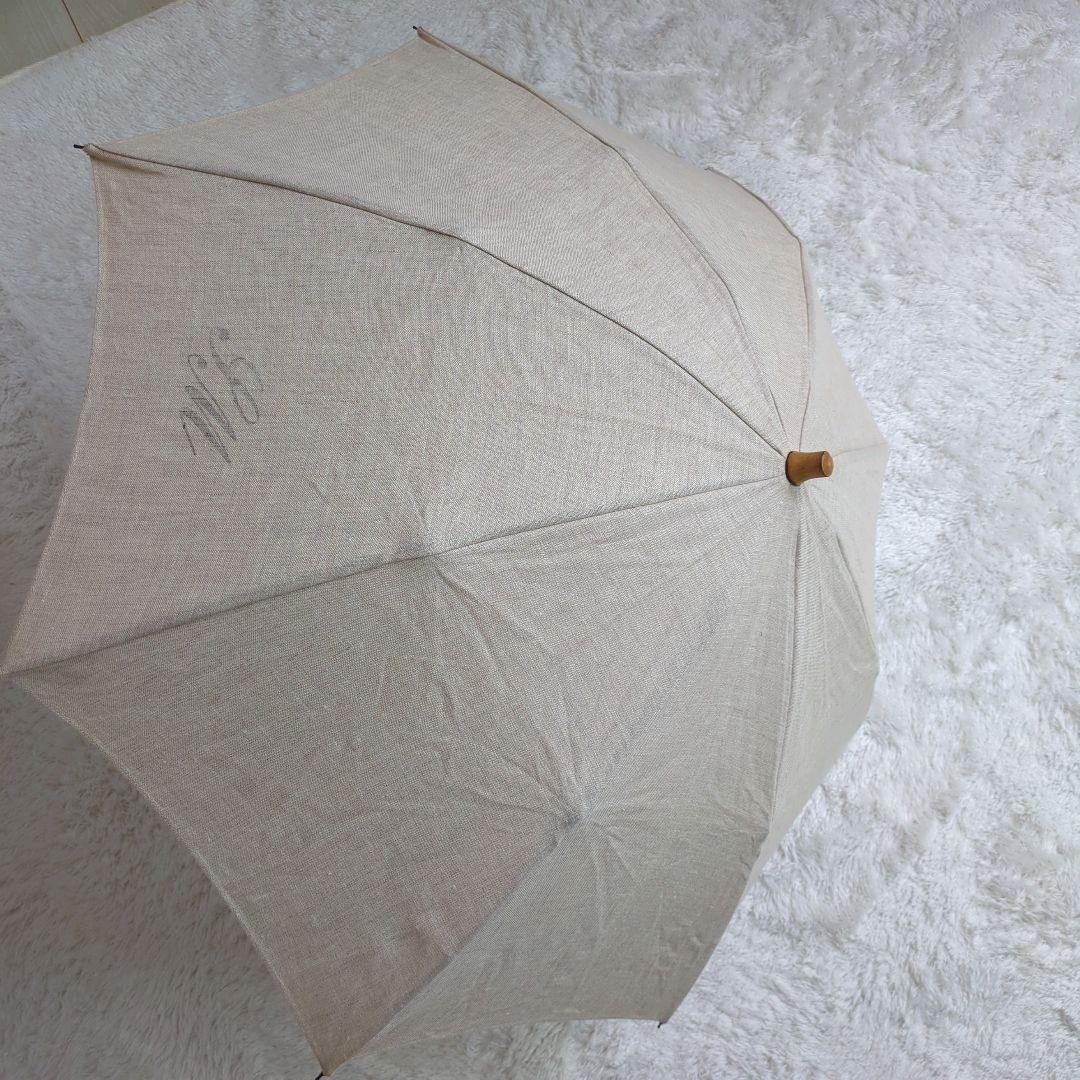 SUR MER◎折り畳み 高級日傘 リネン×竹 日本製 UV加工