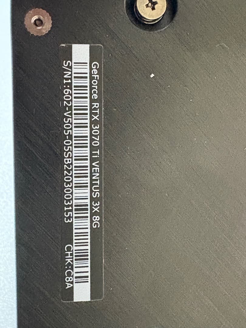 rtx3070ti ジャンク