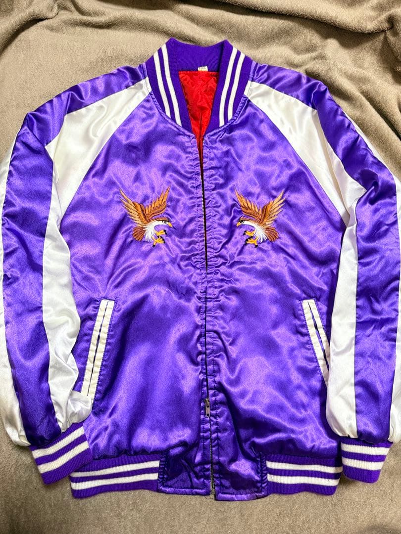 美品 日本製 90s vintage 鷲 日本限定版 スカジャン unisex