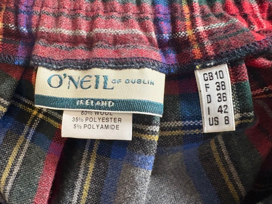 オニールオブダブリンキルトスカートチェックM〜L