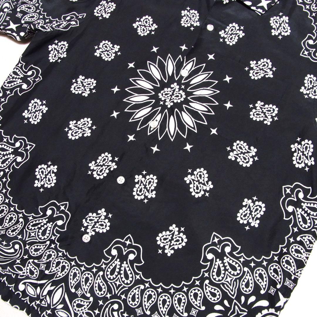 トップス Supreme Bandana Silk S/S Shirt M Black