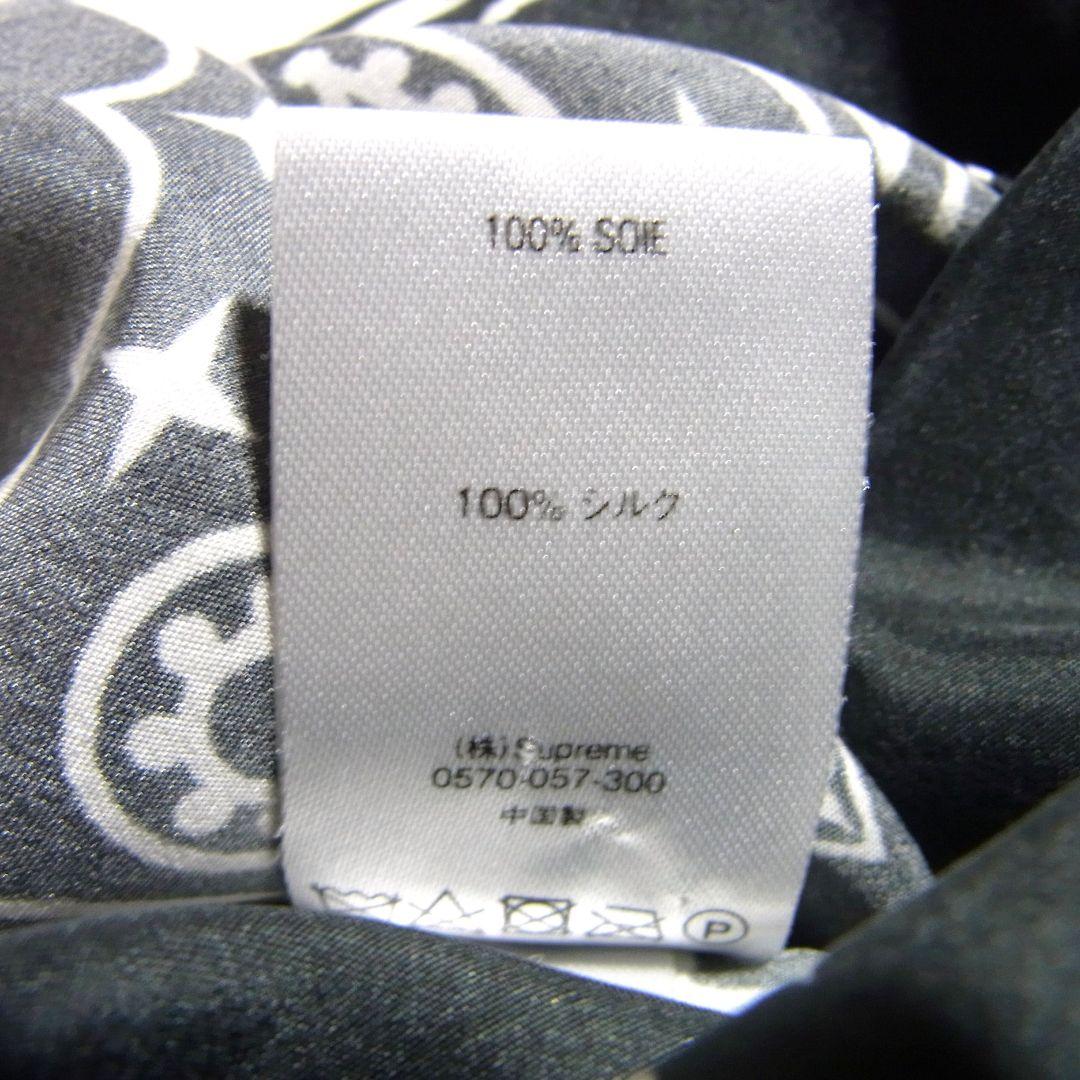 トップス Supreme Bandana Silk S/S Shirt M Black