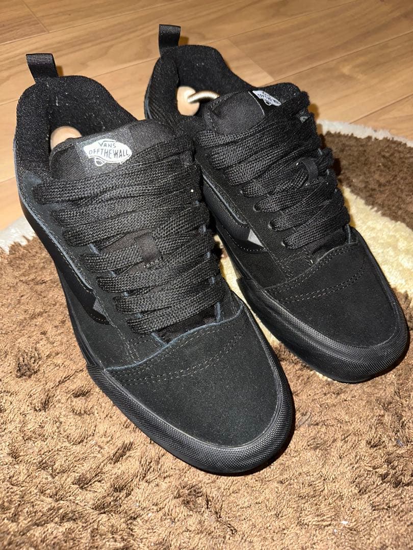 【美品】VANS KNU SKOOL オールブラック 29cm US企画