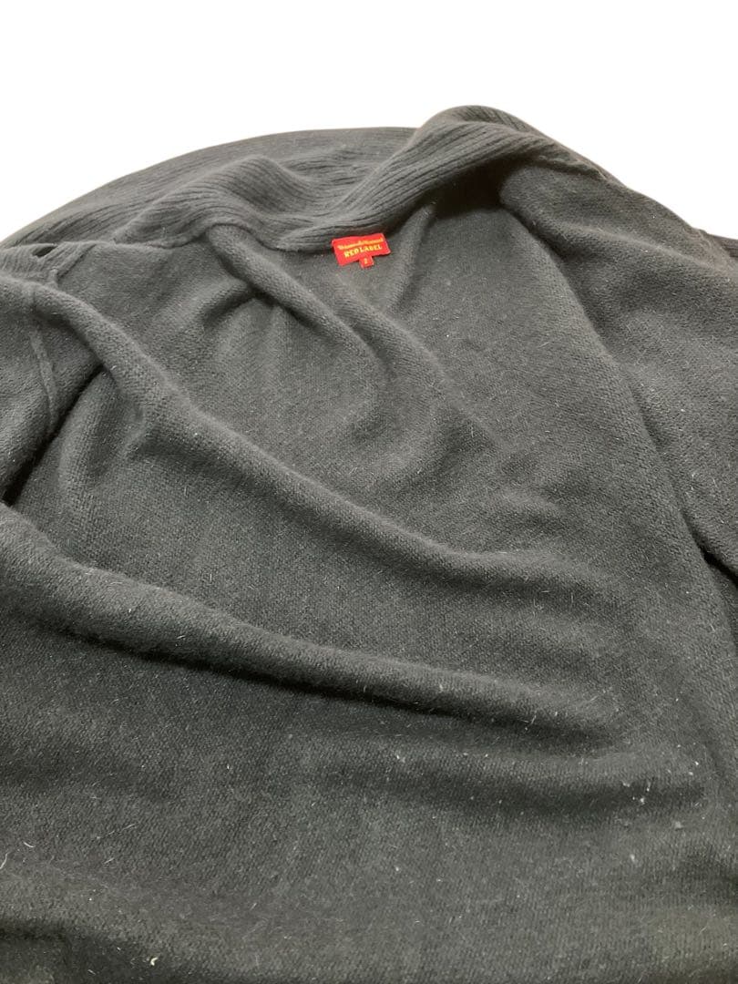 ヴィヴィアンウエストウッドレッドレーベル　変形ニットカーディガン　アシンメトリー