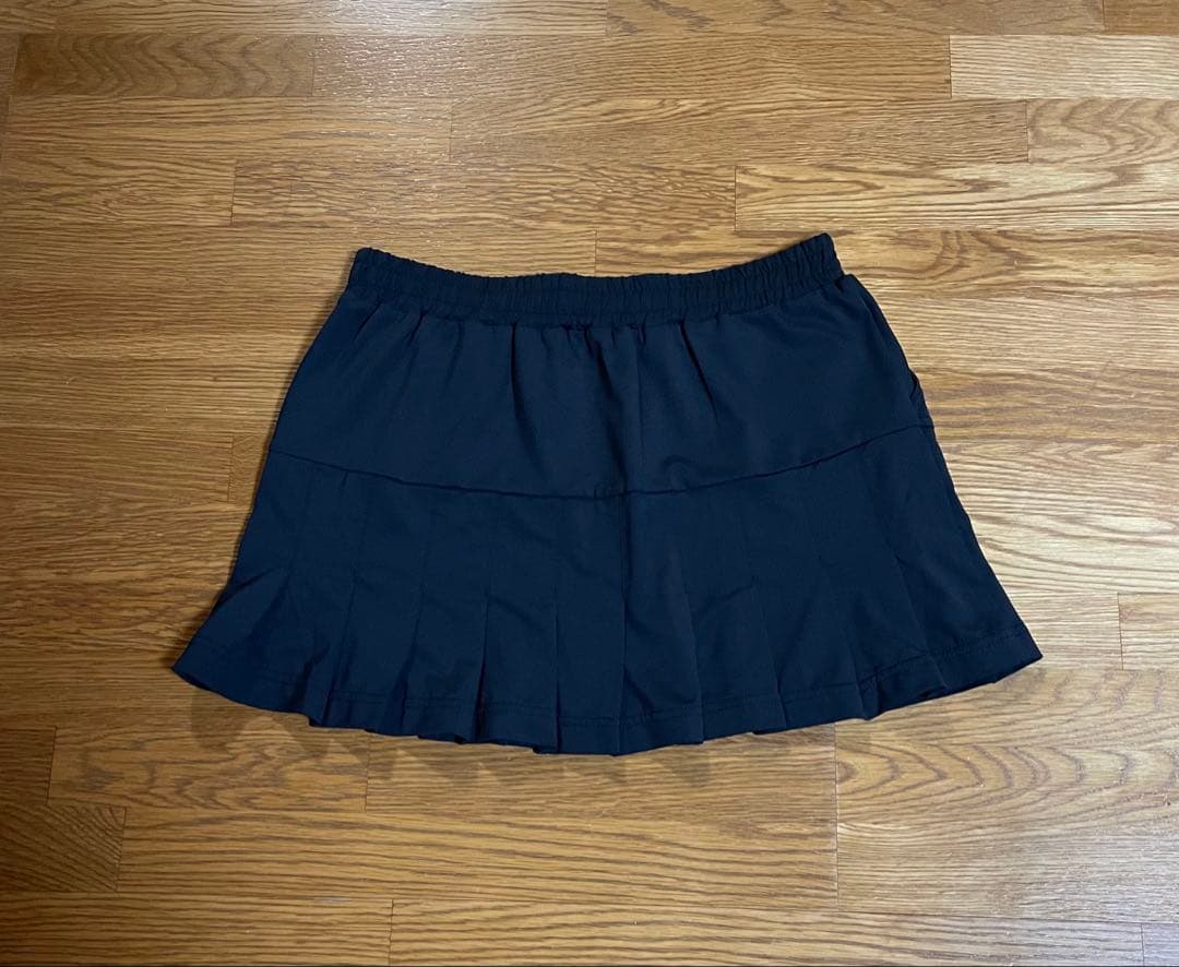 【スノー様用】Admiral 黒 プリーツスカート M テニススコート ブラック