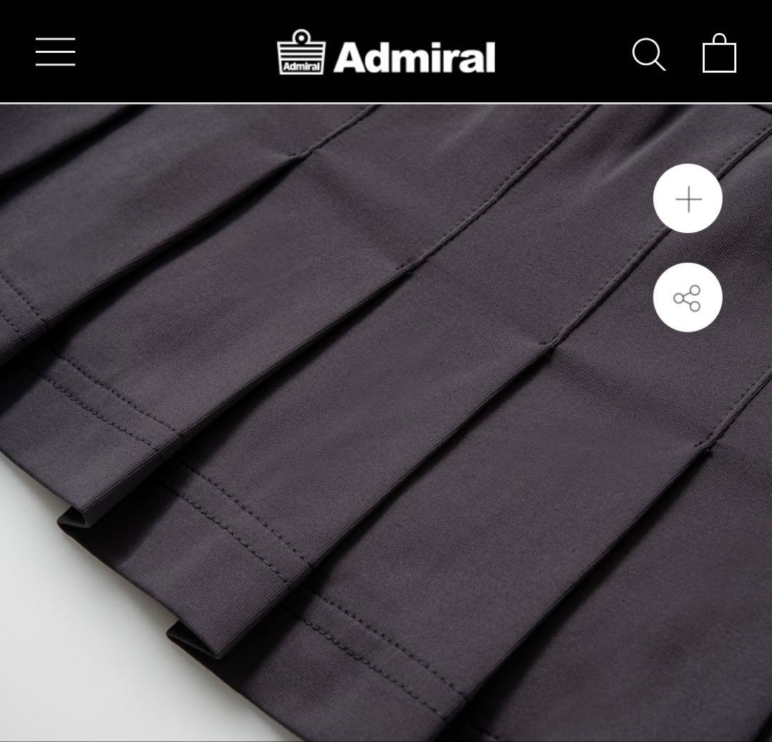 【スノー様用】Admiral 黒 プリーツスカート M テニススコート ブラック