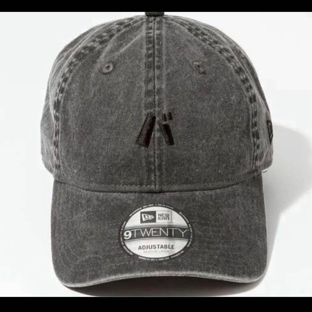 バ帽 黒　ウォッシュ　黒文字 バナナマンニューエラ　バキャップ