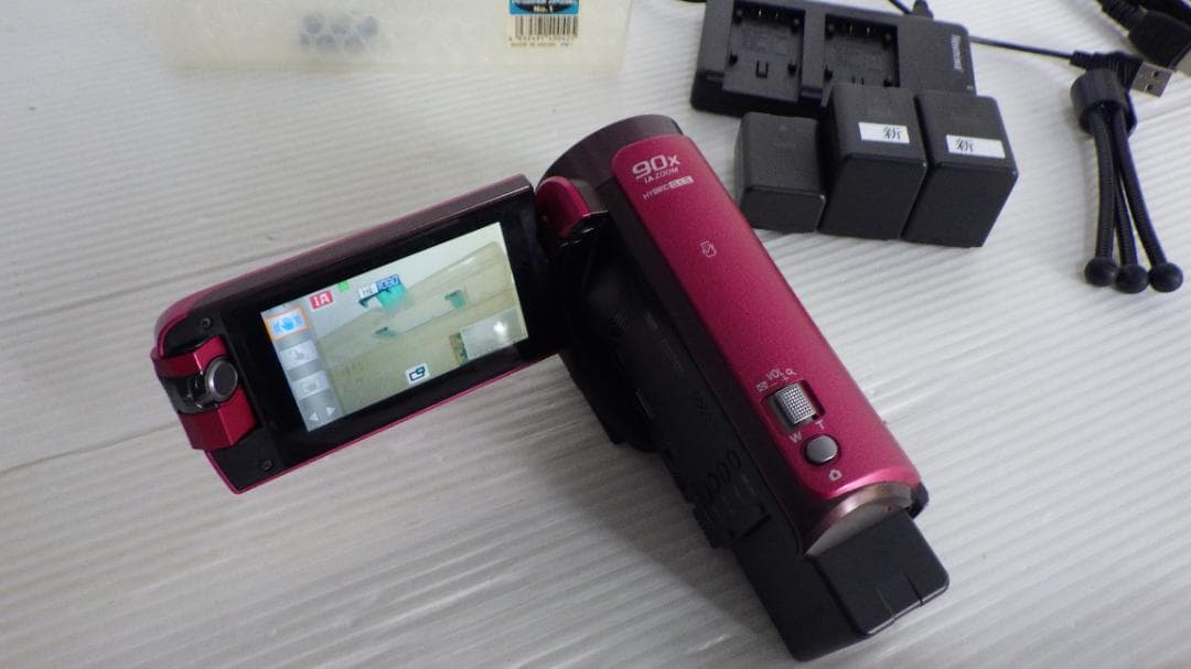 送料無料669/Panasonic HC-W570Mピンク ビデオカメラ セット