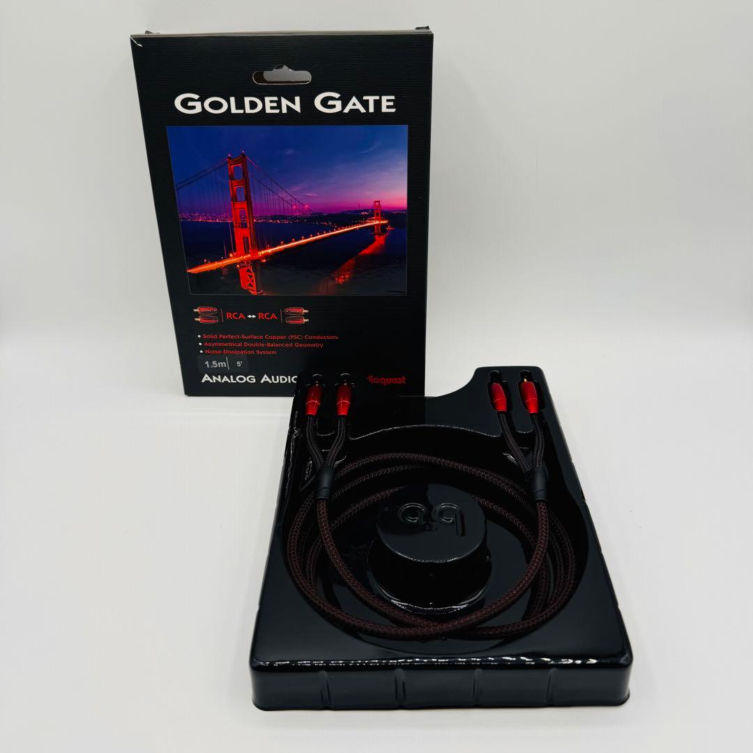 【極美品】audioquest GOLDEN GATE 1.5M RCA STM