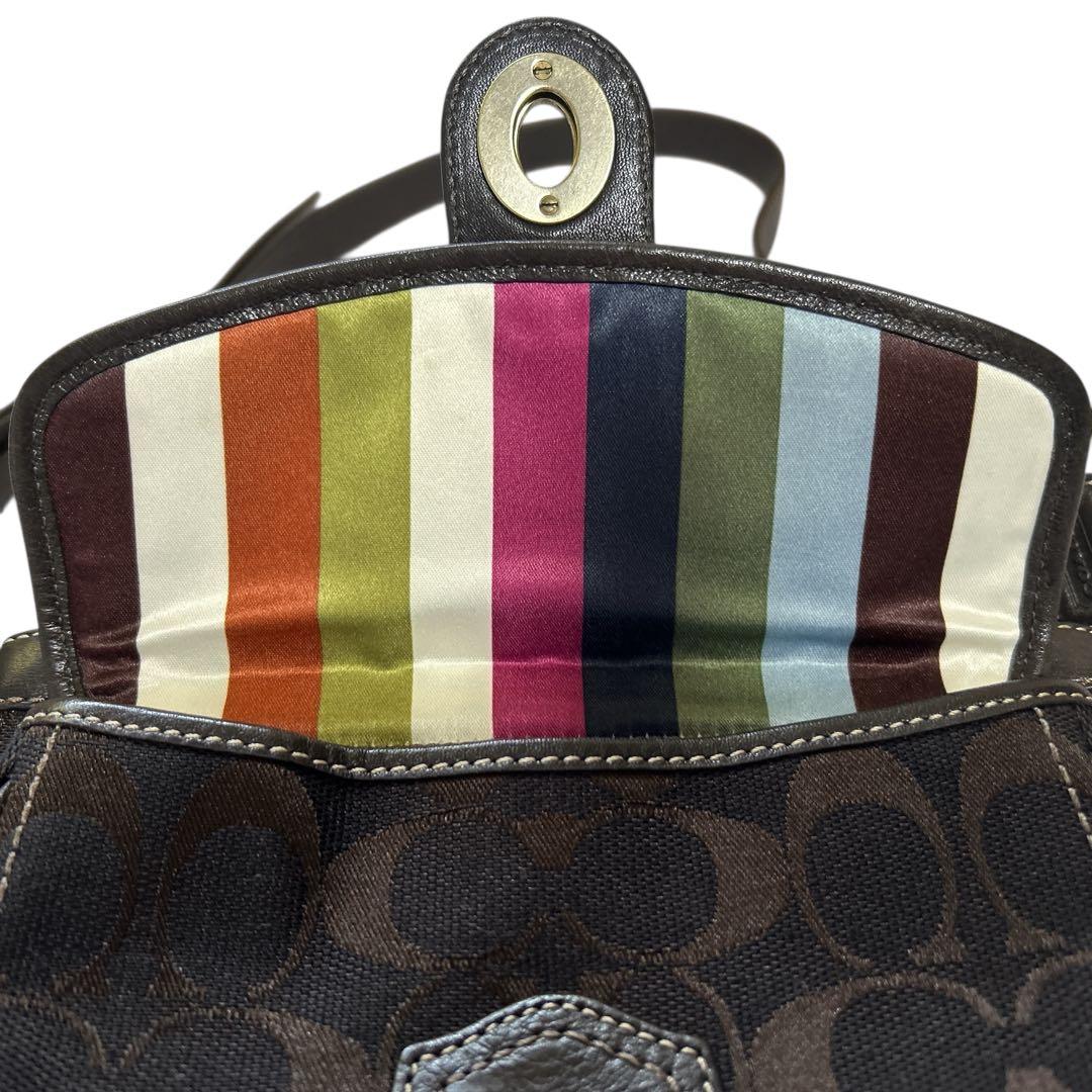 COACH レガシー ターンロック シグネチャー ショルダー ウエストバッグ