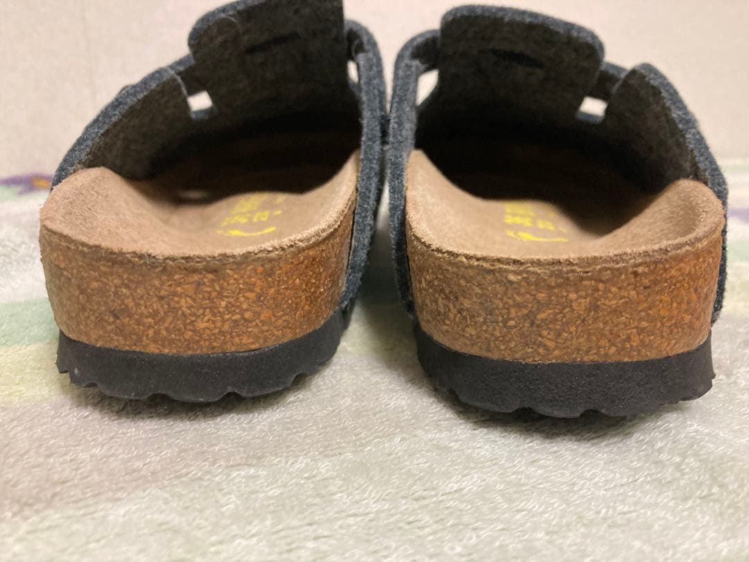 【極美品】ビルケンシュトック　ボストン　ナロー　ウール　フェルト　23cm