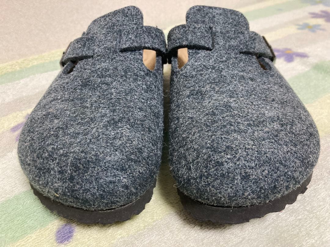 【極美品】ビルケンシュトック　ボストン　ナロー　ウール　フェルト　23cm