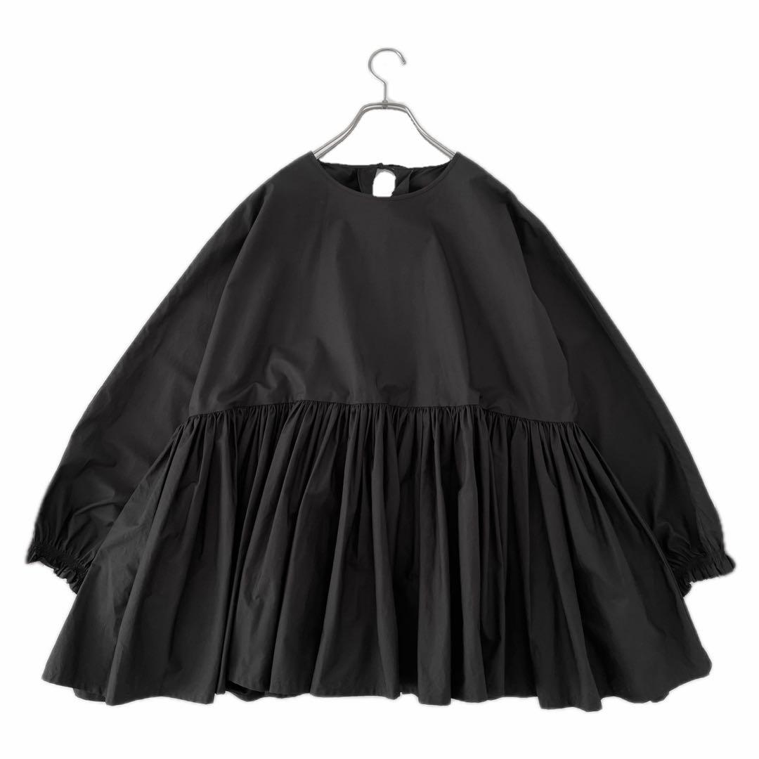 極美品 PINK HOUSE ピコフリル 長袖 チュニック ブラウス シャツ