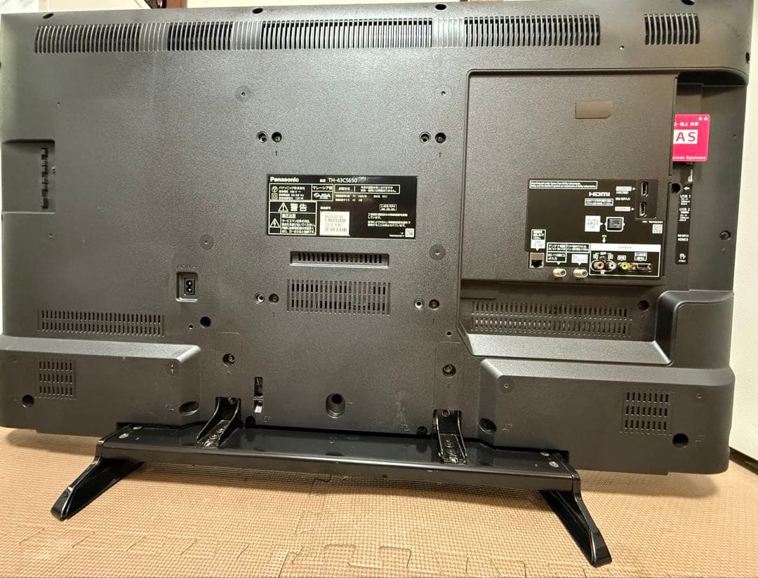 美品パナソニックTH-43CS650 43 型 ⭕️地上BS/CS, 動画可テレビ