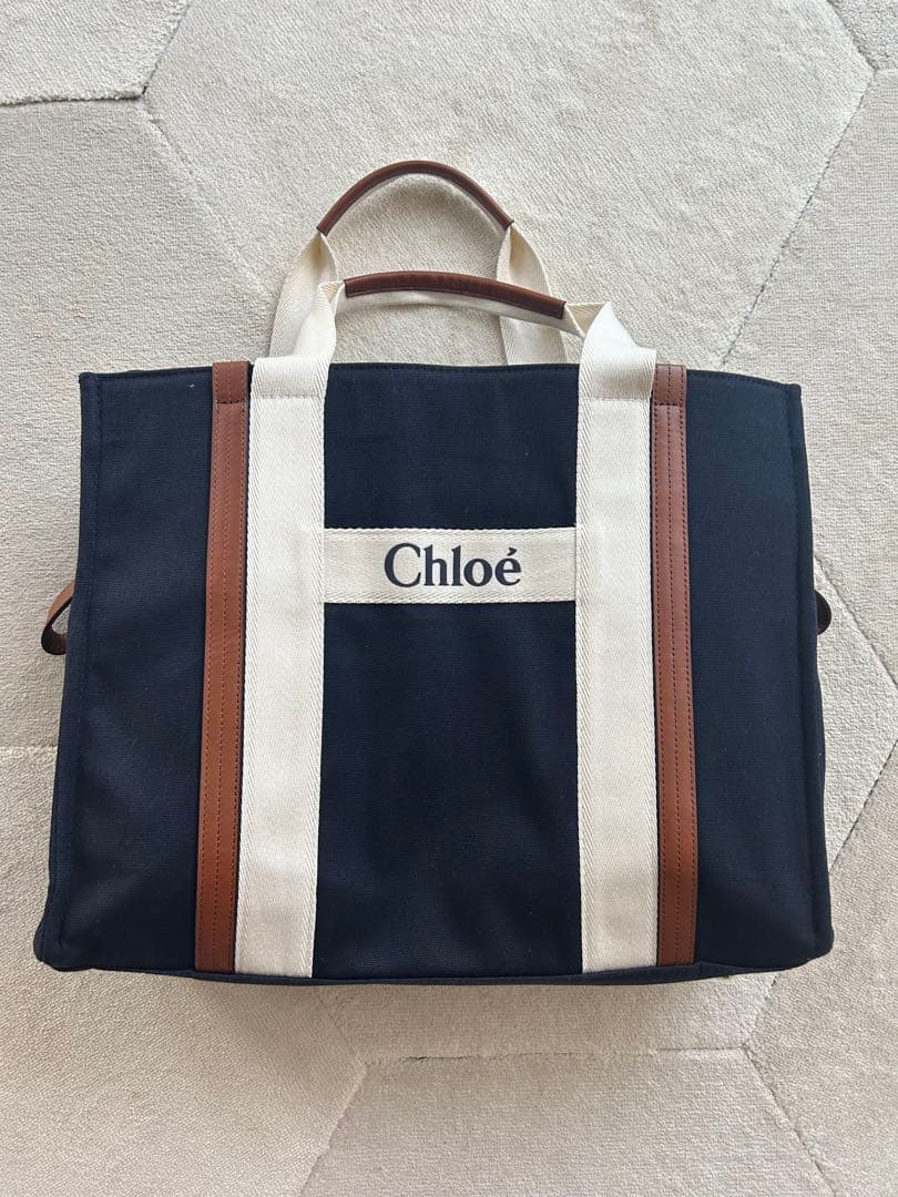 最終値下げ　Chloé キャンバス マザーズバッグ