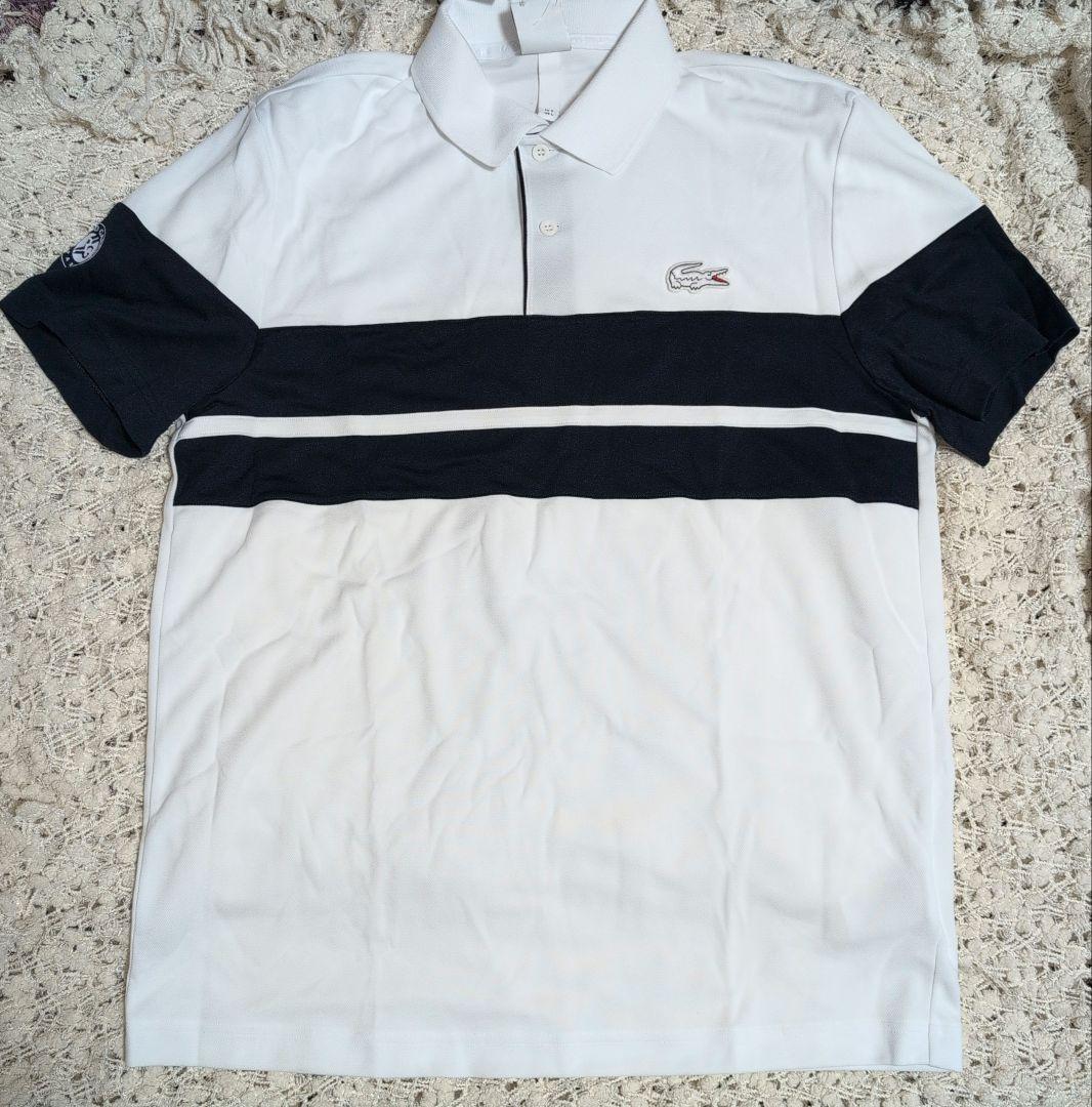 は*さ様 Lacoste ポロシャツ ホワイト/ネイビー 新品