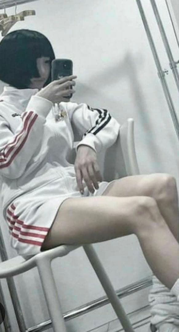 あのちゃん着用 adidas アディダス ジャージ オールインワン ホワイト Ꮇ