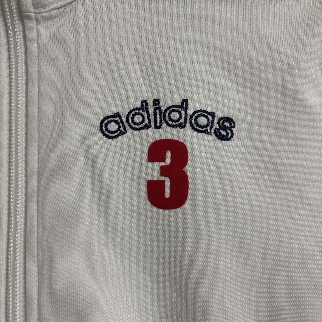 あのちゃん着用 adidas アディダス ジャージ オールインワン ホワイト Ꮇ