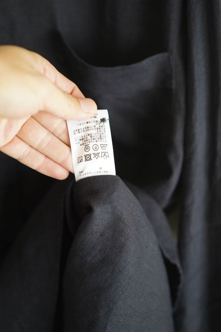 COMOLI リネンツイル プルオーバーシャツ size2