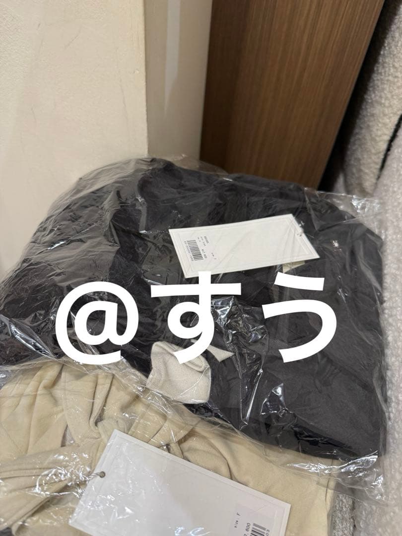 andmary Daisy velour mini dress ブラック