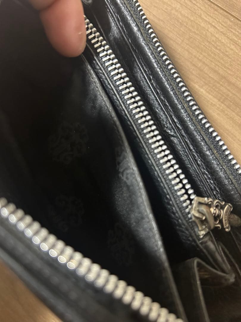 CHROME HEARTS クロムハーツ プレーンウォレット 長財布　ジャンク品